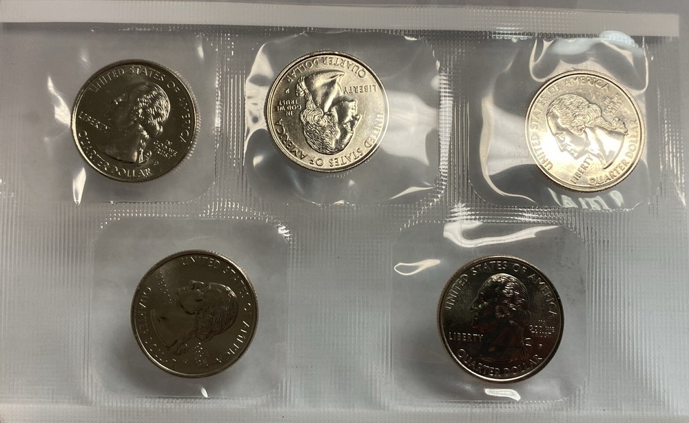 1999 State Quarter Clad Proof Set. NJ, CT, PA, GA, DE