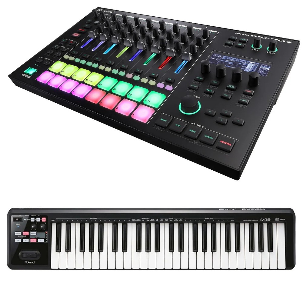 Roland MC-707 Groovebox CONTROLLER RIG