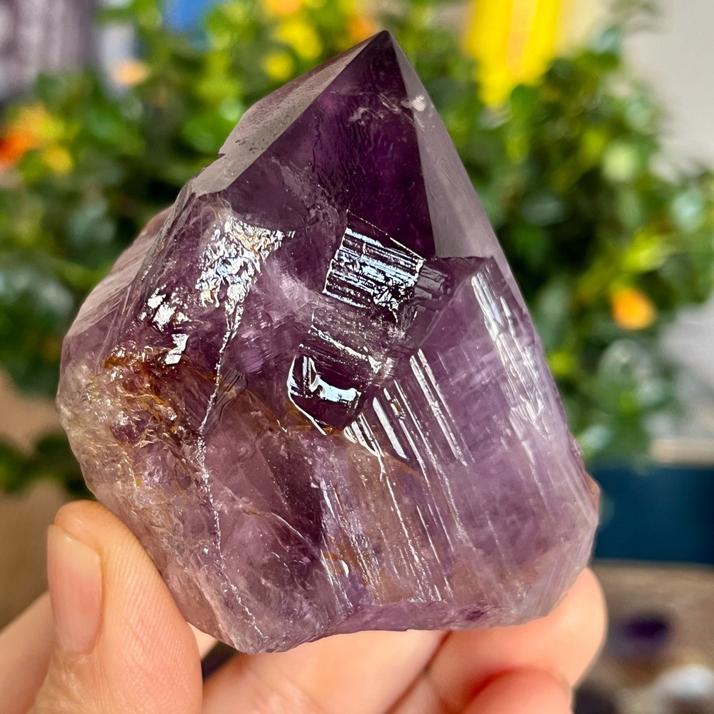 210g Natural Amethyst geode quartz clustercrystal specimen Healing
