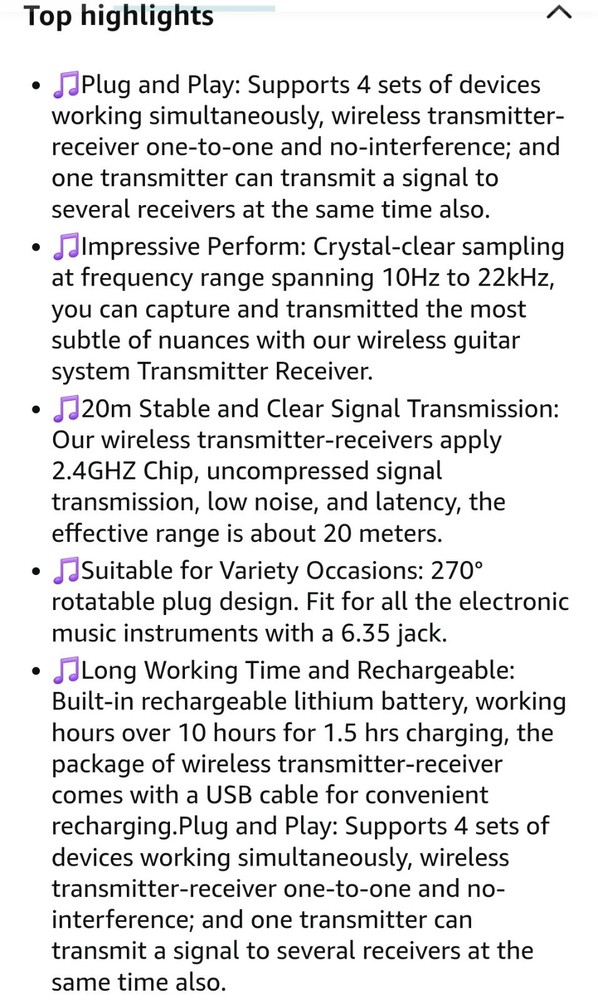 Lotmusic Wireless USB Transmitter Audio Adapter