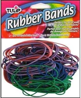 Tulip Tie Dye Tools 100 Pack Multicolor Rubber Bands for Fabric Dying Projects