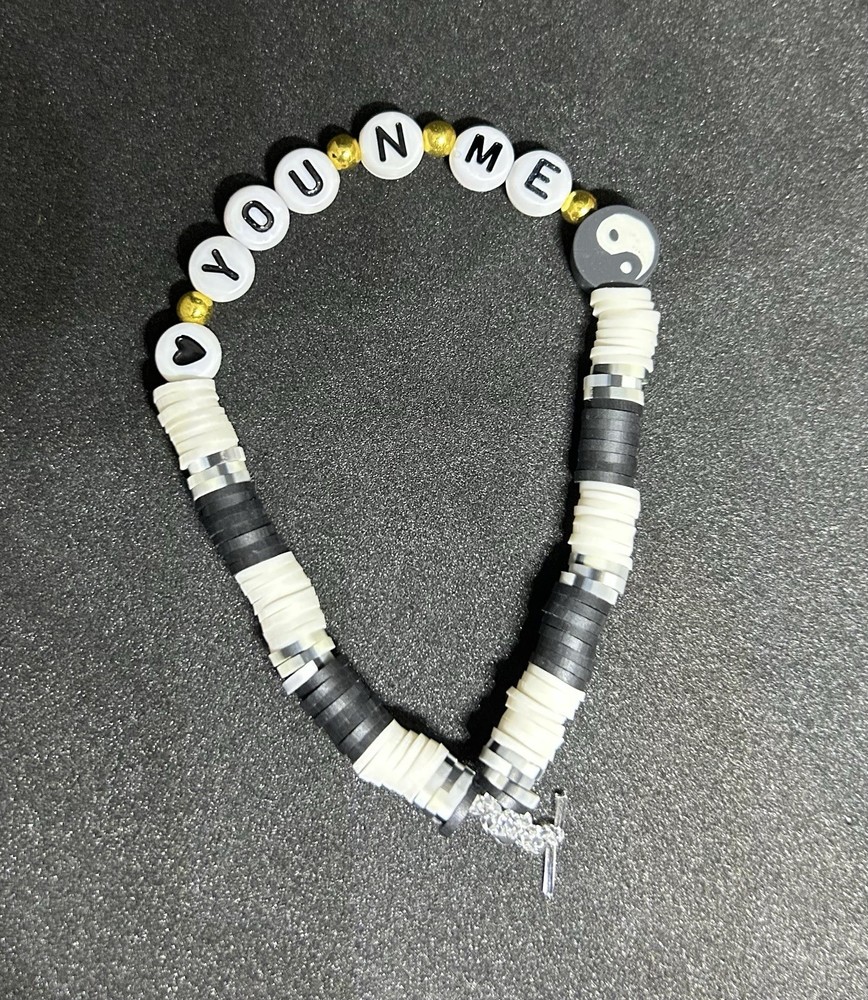 You & Me (Ying Yang) Heishi Bracelet