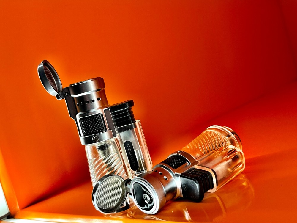 Vertigo Cyclone - Triple Torch Lighter - Clear
