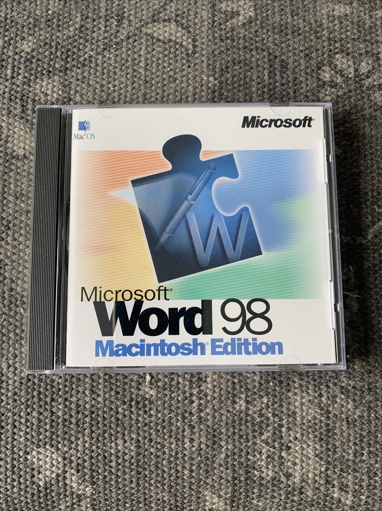 MICROSOFT WORD 98 Macintosh Edition Upgrade Cd-Rom Only