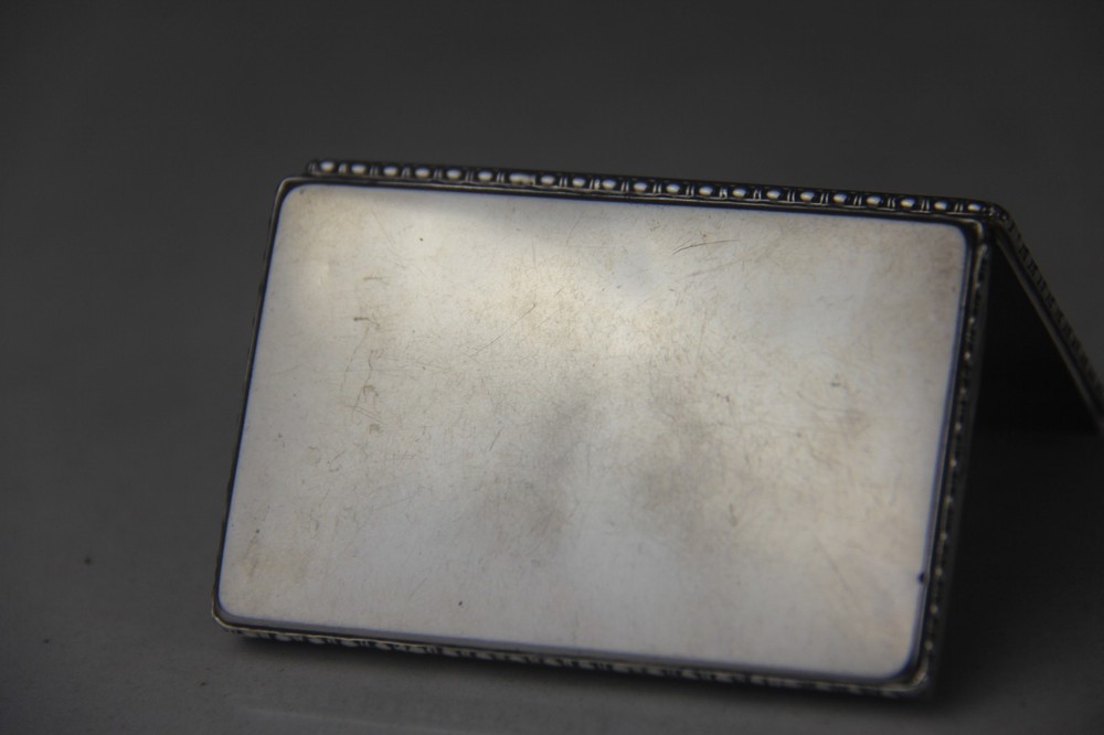 Vintage 800 Silver Compact Box