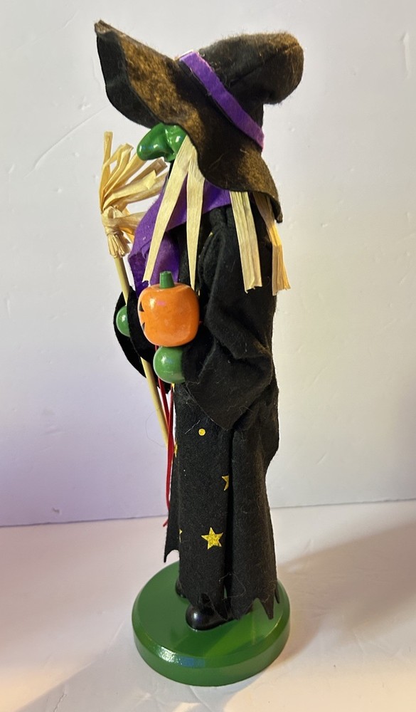 Halloween Nutcracker Wooden Witch 2011 Target 14”