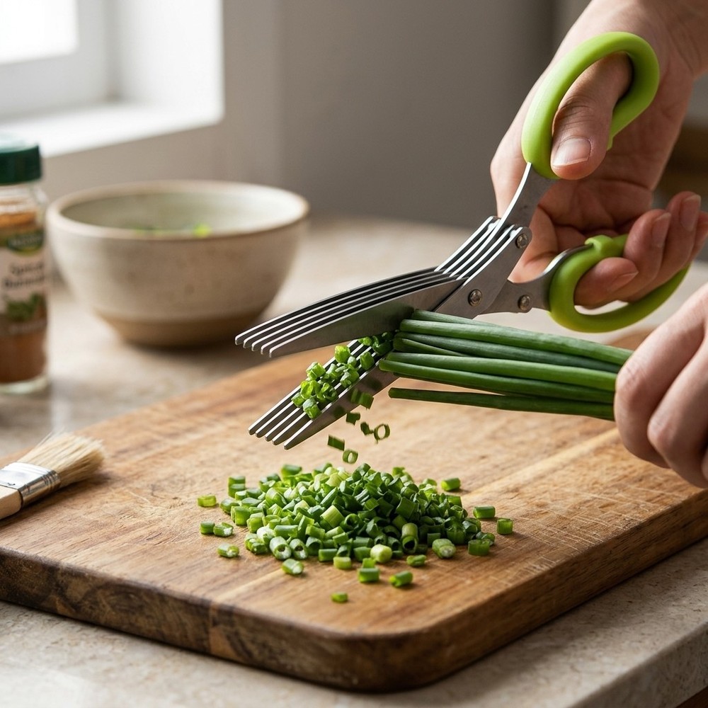 5-Blade Multi-Layer Kitchen Scissors for Chopping Green Onions