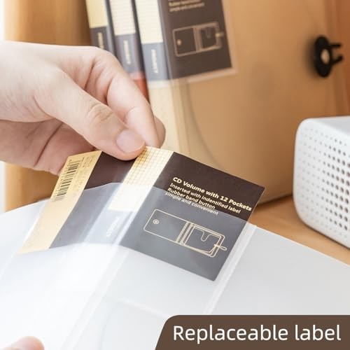 CD Case, 1Capacity CD/DVD Case Holders Wallet Hard Plastic DVD Disc 2 Black