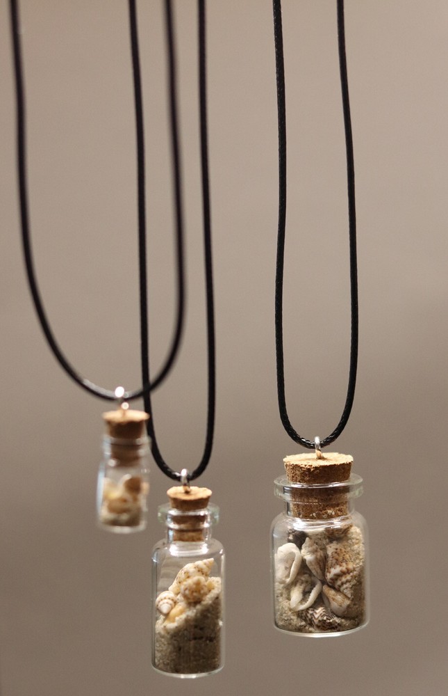 Bottled Beach Necklace: Pick Size