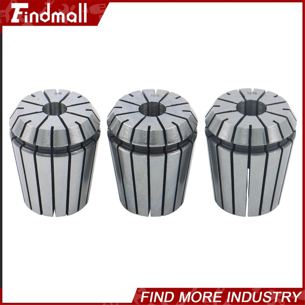 Findmall ER32 Collet Set 18pc for MT3 Spindle M12 Thread Spring Collets