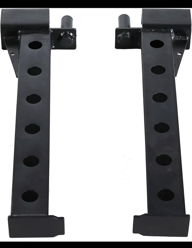 Power Rack with Adjustable Arms - Compatible with 5/8" Hole, Includes J-Hooks...