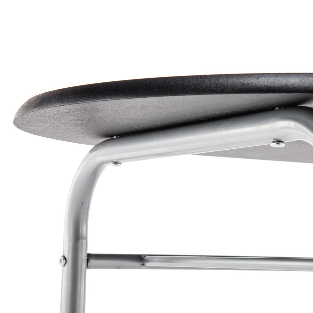 PVC Breakfast Table (One Table and Two Chairs) Black