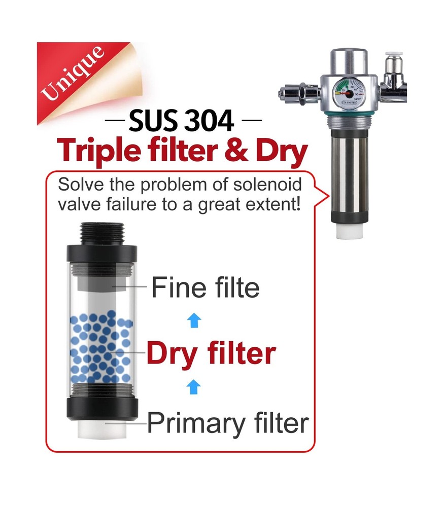 Aquarium CO2 Generator Kit Double Pressurization Enhanced Version Max for 400...