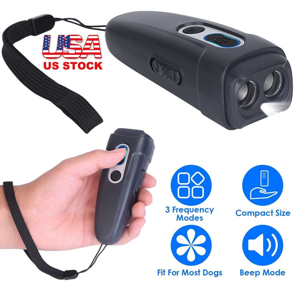 4 Modes Anti Barking Device Ultrasonic Dog Training-Bark Control with LED Light
