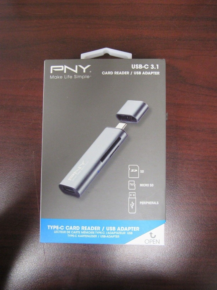 PNY TYPE C CARD READER/USB ADAPTER USB-C 3.1 (26D)
