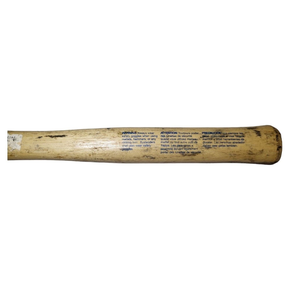 Estwing 22 Oz Rubber Mallet, Wood Handle , Black