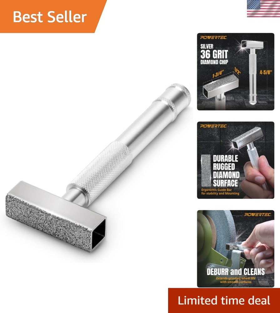 Compact Diamond Dressing Tool for Bench Grinders - 7" Long, Ergonomic Design