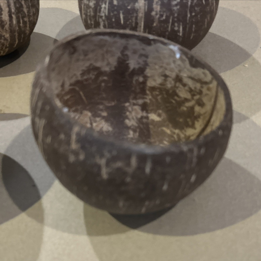 4 COCONUT SHELL CUPS for Crafting Decoration