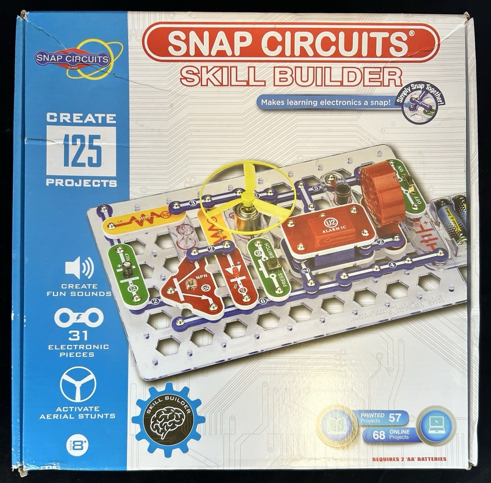 Snap Circuits Bundle- 3 COMPLETE SETS: Skill Builder, Junior & My Home Excellent