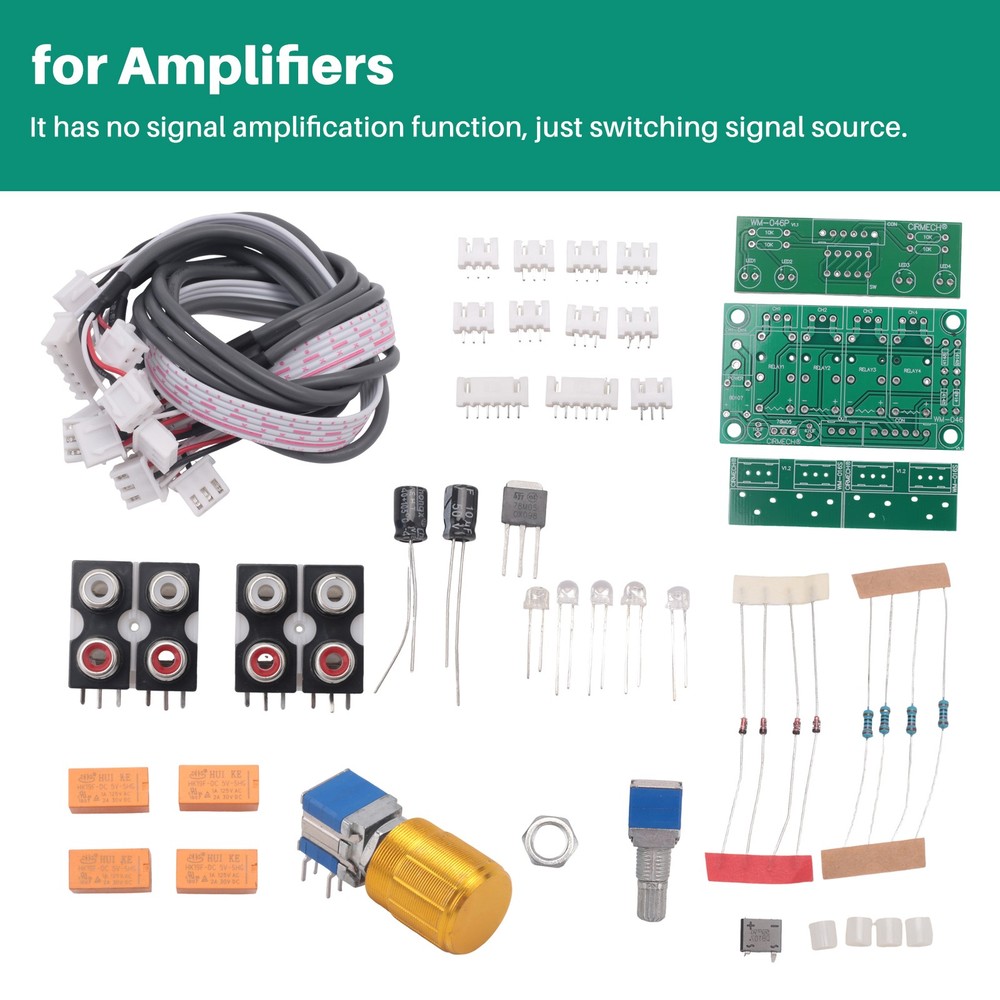 Relay 4-Way Audio Input Switching Audio Input Selection Board of2892