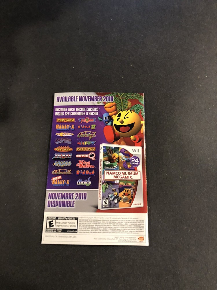 pac man party wii Manual Only