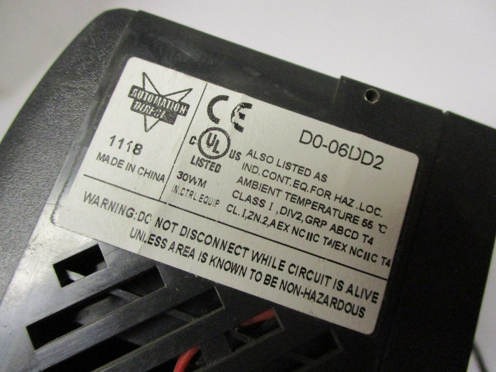 EUC-AUTOMATION DIRECT D0-06DD2 DIRECTLOGIC PROGRAMMABLE CONTROLLER Parts AS IS
