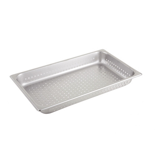 Winco SPFP2 S/s Perforated Steam Table Pan Full Size 2-1/2" Deep NSF