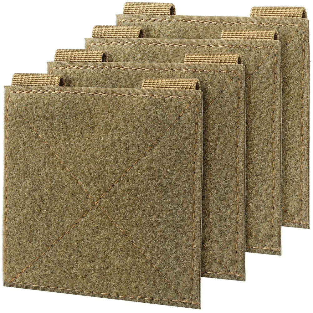 Molle Patch Panel,2/4 Pcs Tactical Hook&Loop Adapter Panel Morale Patch Board...