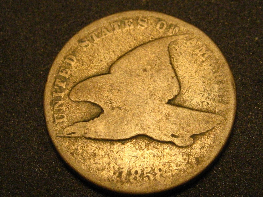 1858 Small Letters Flying Eagle Cent
