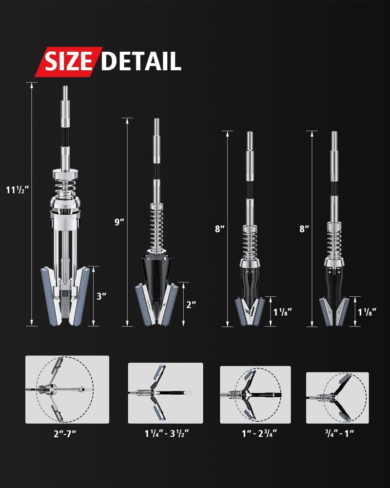 Kolvoii Cylinder Hone Tool Set with Tool Box, Adjustable Engine Cylinder Honi...