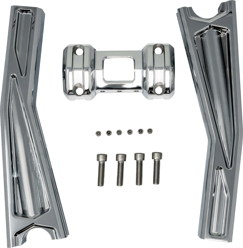 KODLIN USA Ascent Pro Risers - Pullback - 10" - Chrome KUS55134