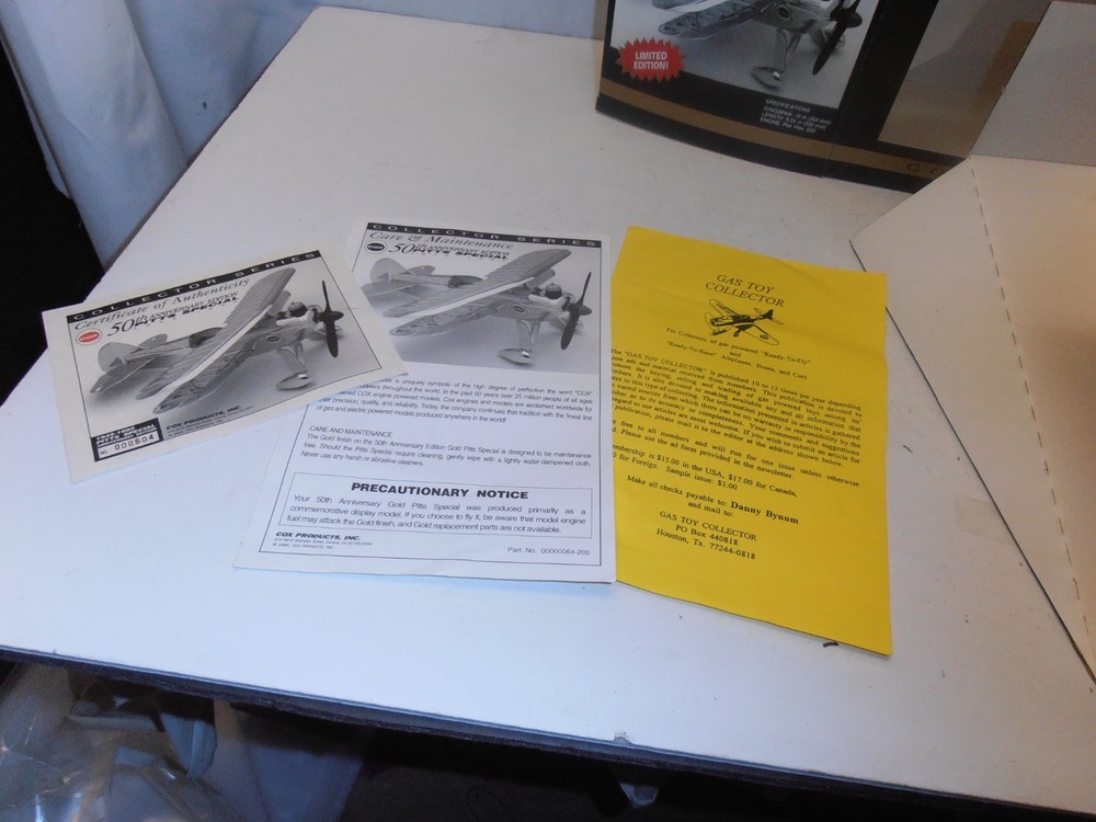 Cox .020 Gold Pitts Special