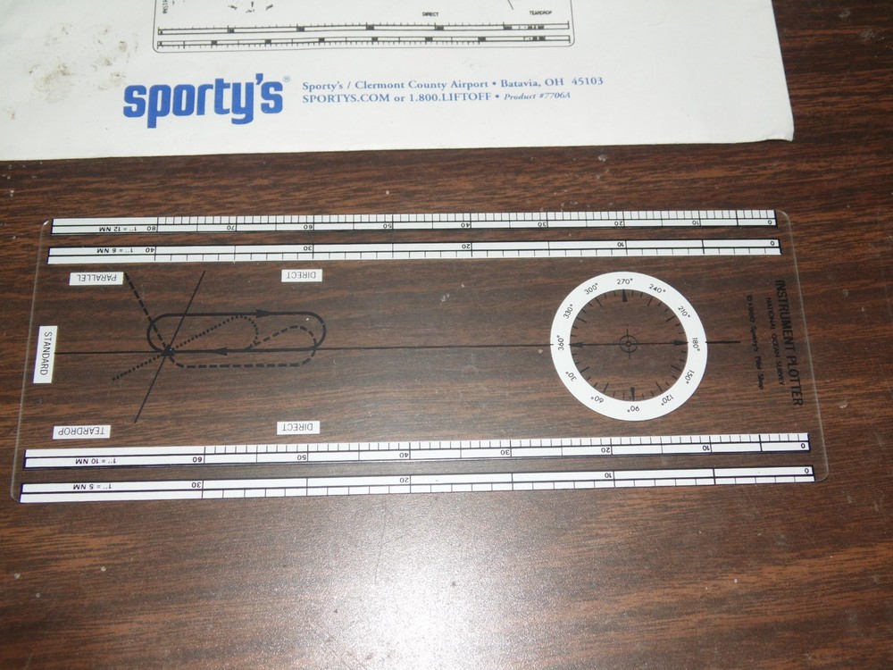 Sporty's IFR Plotter with Holding Entry Calculator
