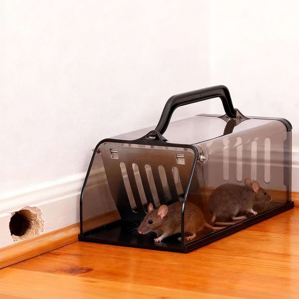 Humane Mouse Traps No Kill, Live Mouse Trap Box, Mice Trap Catch Cage Reusable