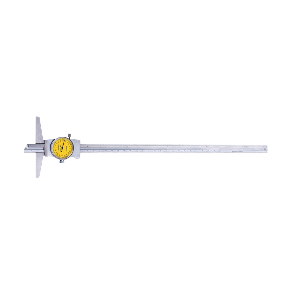 Asimeto 324-12-1 0-12" Calibrated Dial Depth Caliper w/4" Base