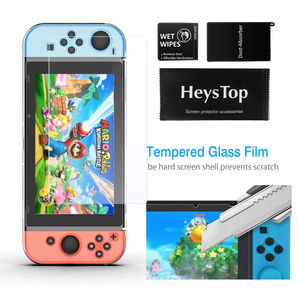 HEYSTOP Case Compatible with Nintendo Switch, Dockable Soft TPU Protective Ca...