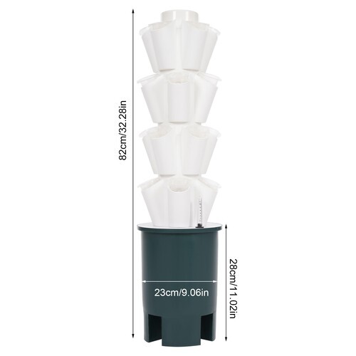 20 Hole Hydroponic Tower Hydroponics Growing System Kit Vertical Planting Tower