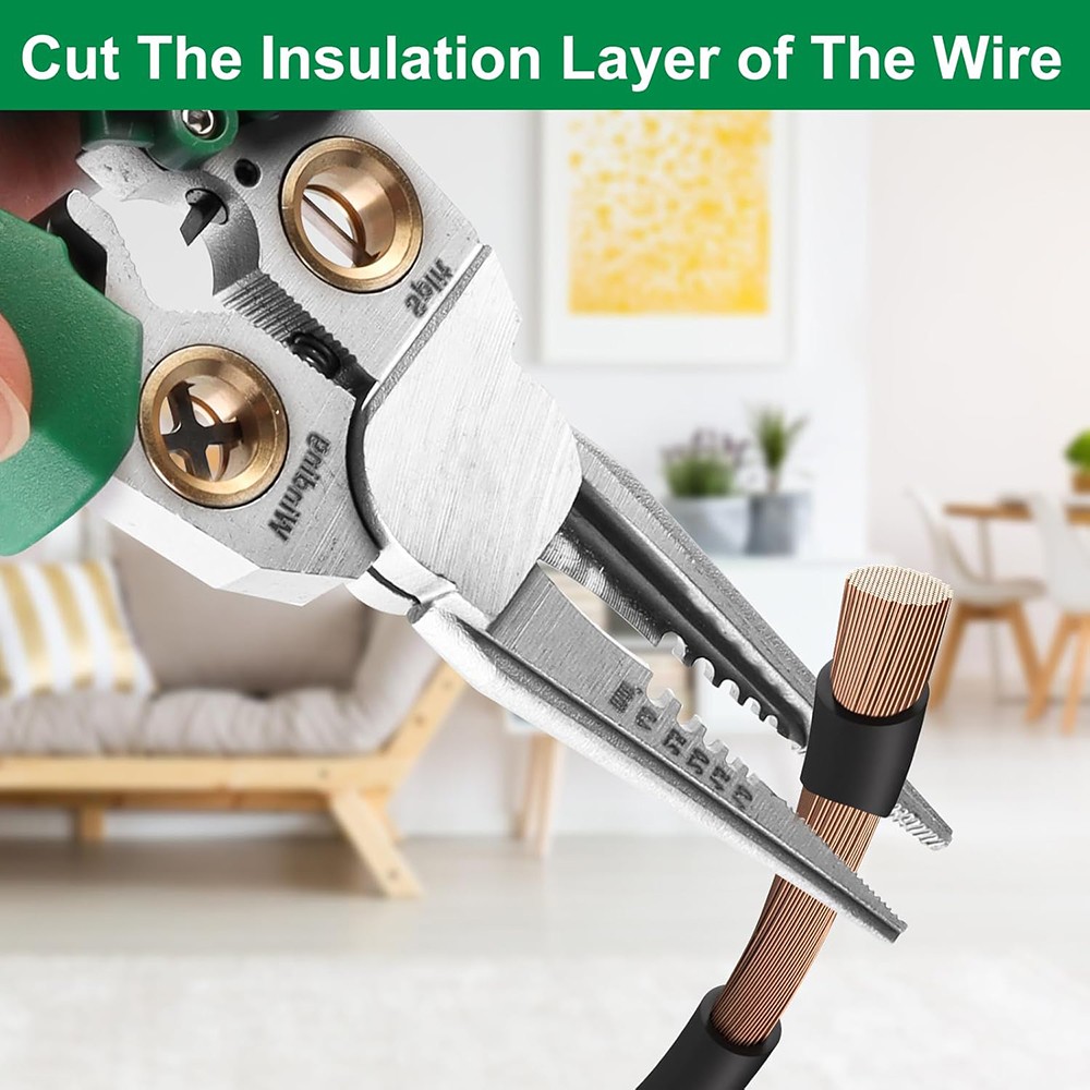 8 in 1 Wire Stripper with Voltage Tester Multi-function Electric Wire Stripping