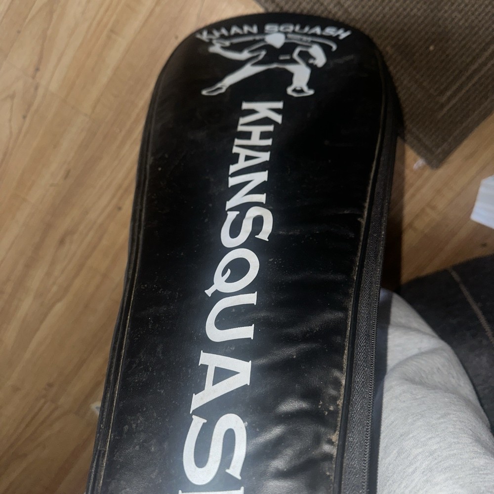 khan squash racquet with cover case
