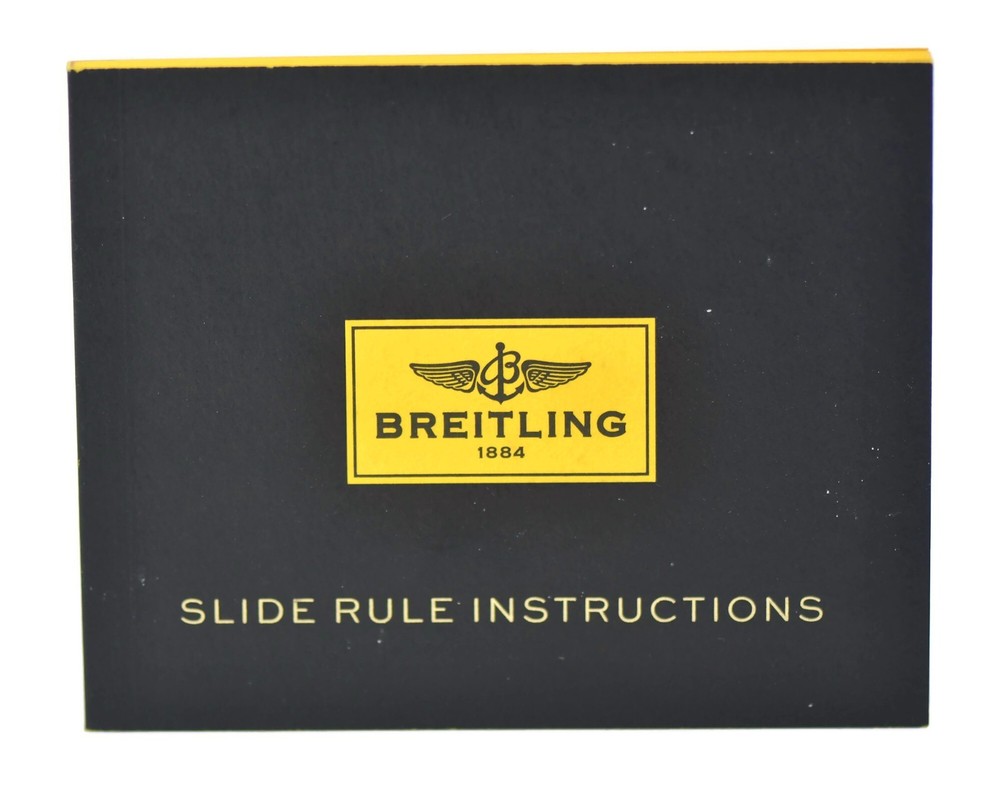 Breitling Slide Rule Instructions Booklet Manual