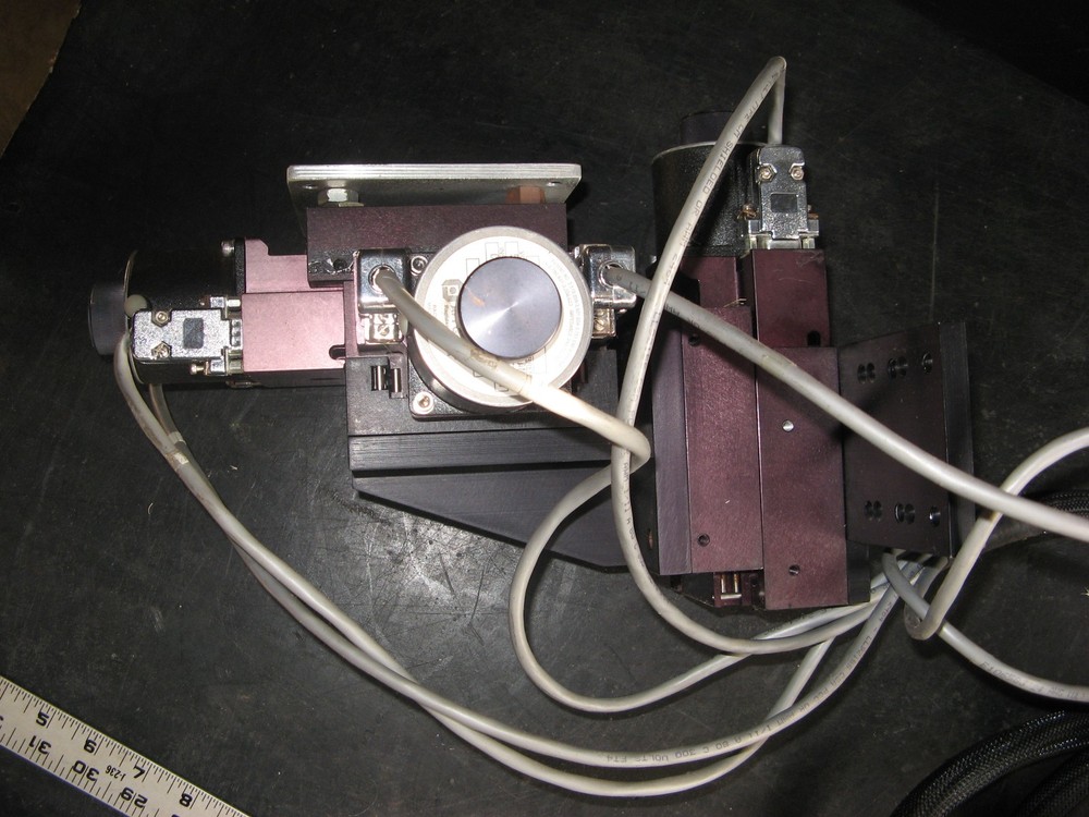 EOS 3-AXIS XYZ LINEAR MOTORIZED 4.5x4.5" STAGE - 5" Travel - 5VDC API GETTYS