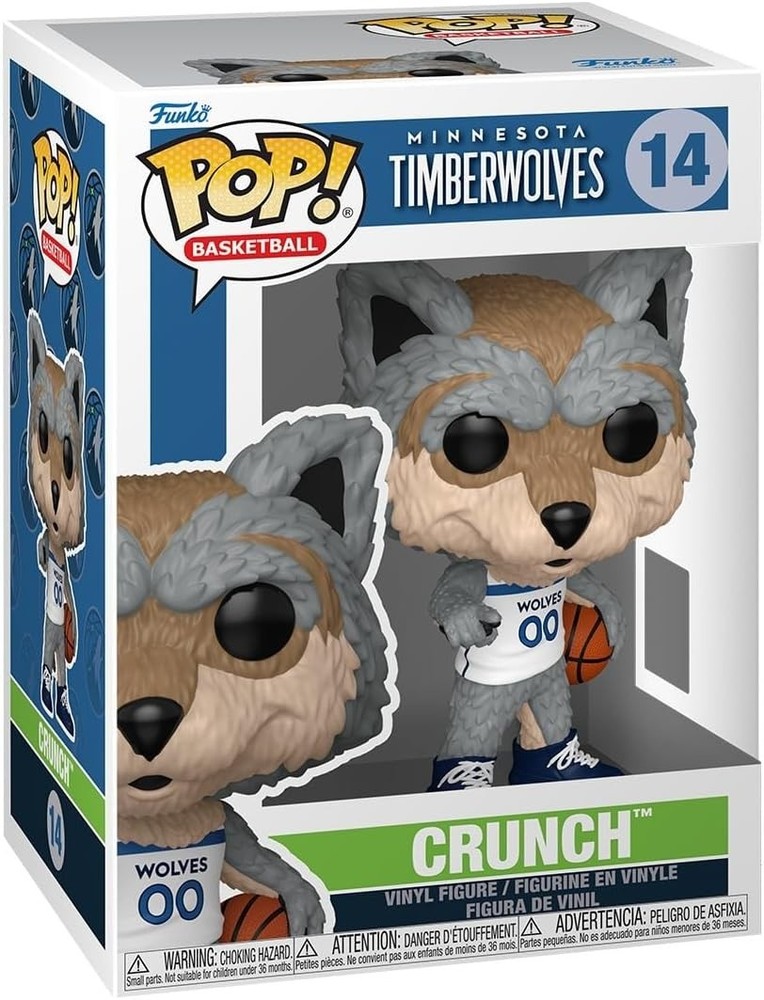 Funko Pop Minnesota Timberwolves Crunch Figure w/ Protector