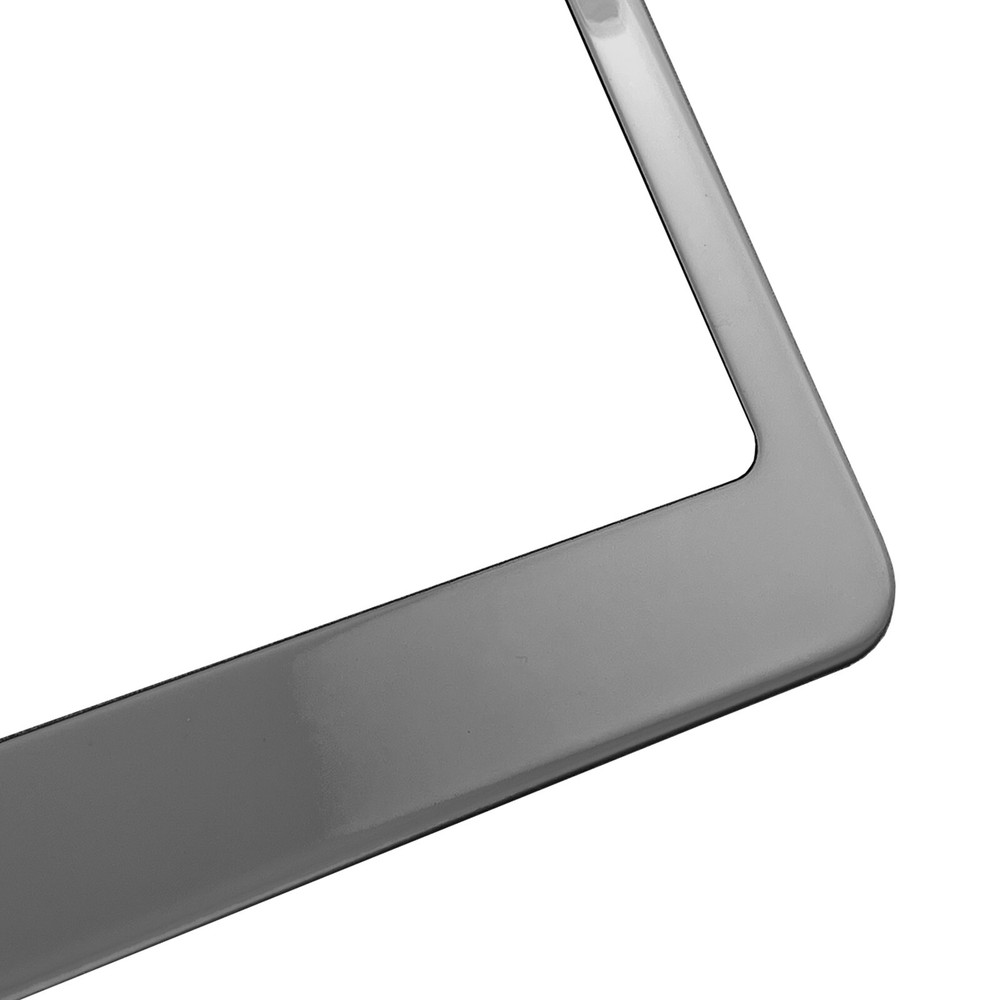 Laser Etched Customize Stainless Steel License Frame Silicone Guard For_Optima