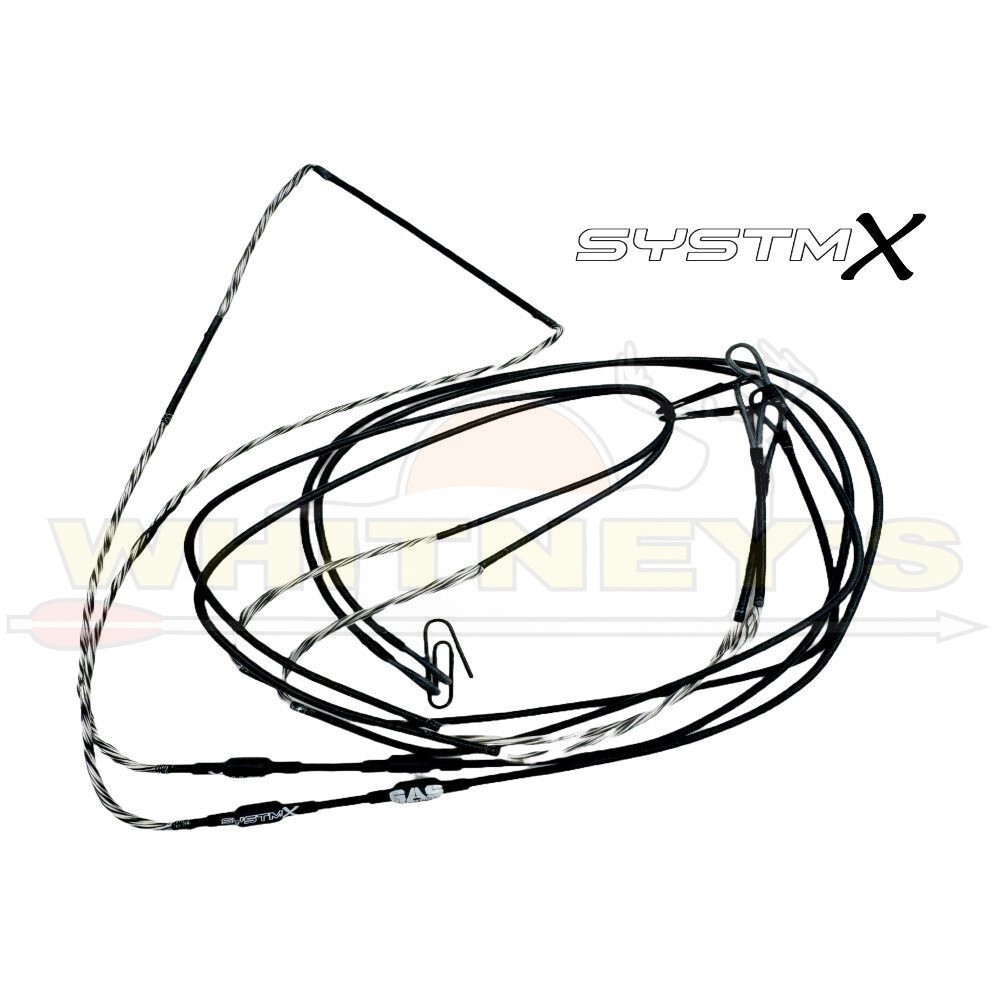 Gas Bowstrings - SystmX - Black/Grey - Hoyt Alpha AX2 29 - Complete Set
