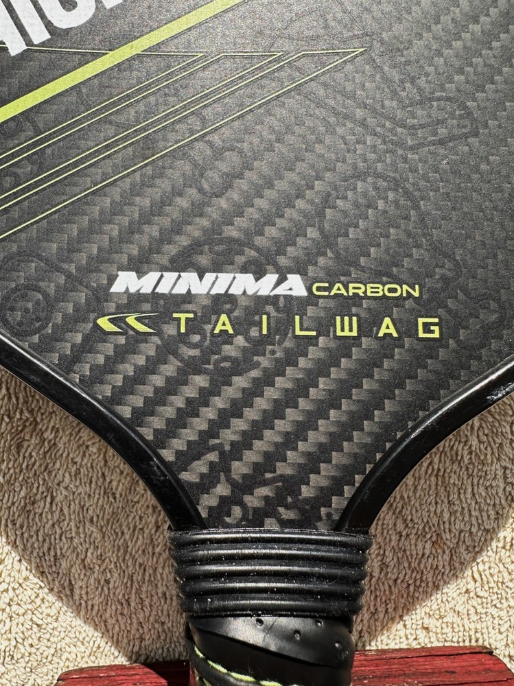 TAILWAG "CHICKEN "N" PICKLE"" MINIMA CARBON PICKLE BALL PADDLE