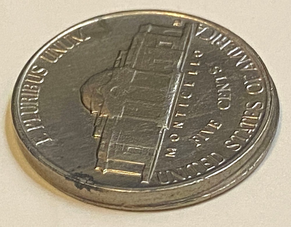 1961 D Jefferson Nickel- Collar/Rim Error- BU