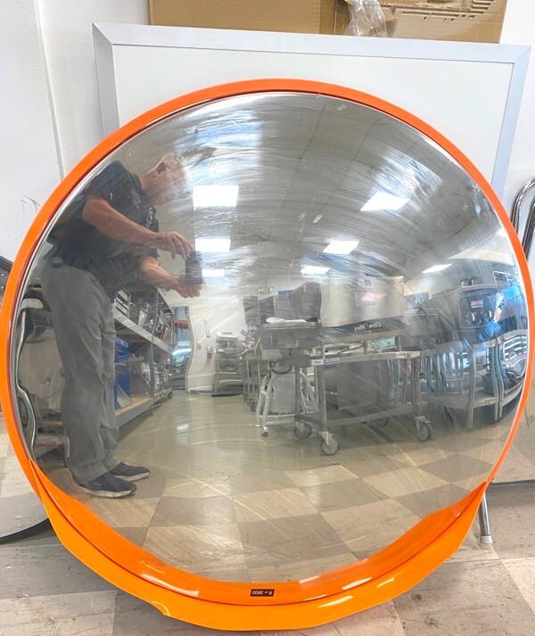 Mirror/ Convex 42" Safety Mirror w/ Visor