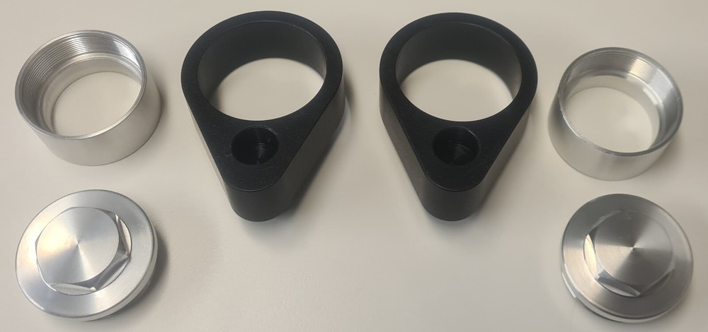 Black Honda VTR 1000 Firestorm bar risers