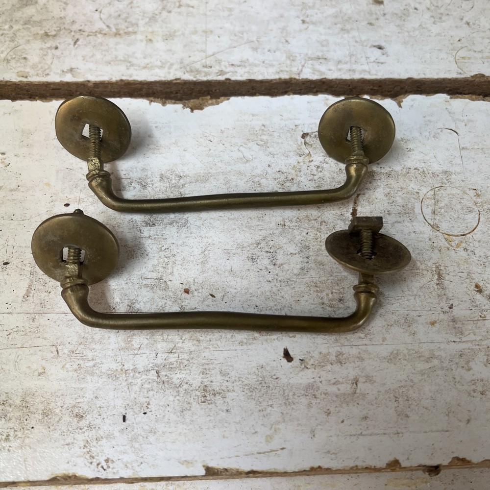 19thC Brass Handle Pulls