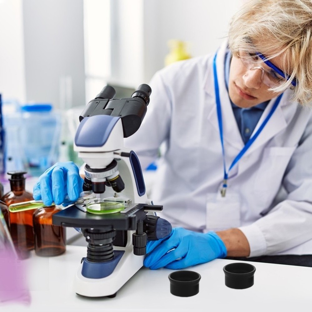 2 Pcs Microscope Eyepiece Cover Binocular Cups Binoculars Rubber